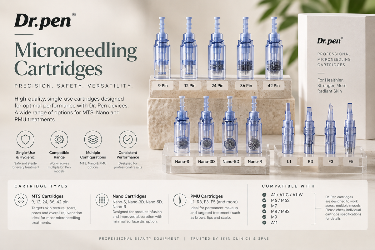 Microneedling Cartridges - Dr Pen & Other Compatible Pens