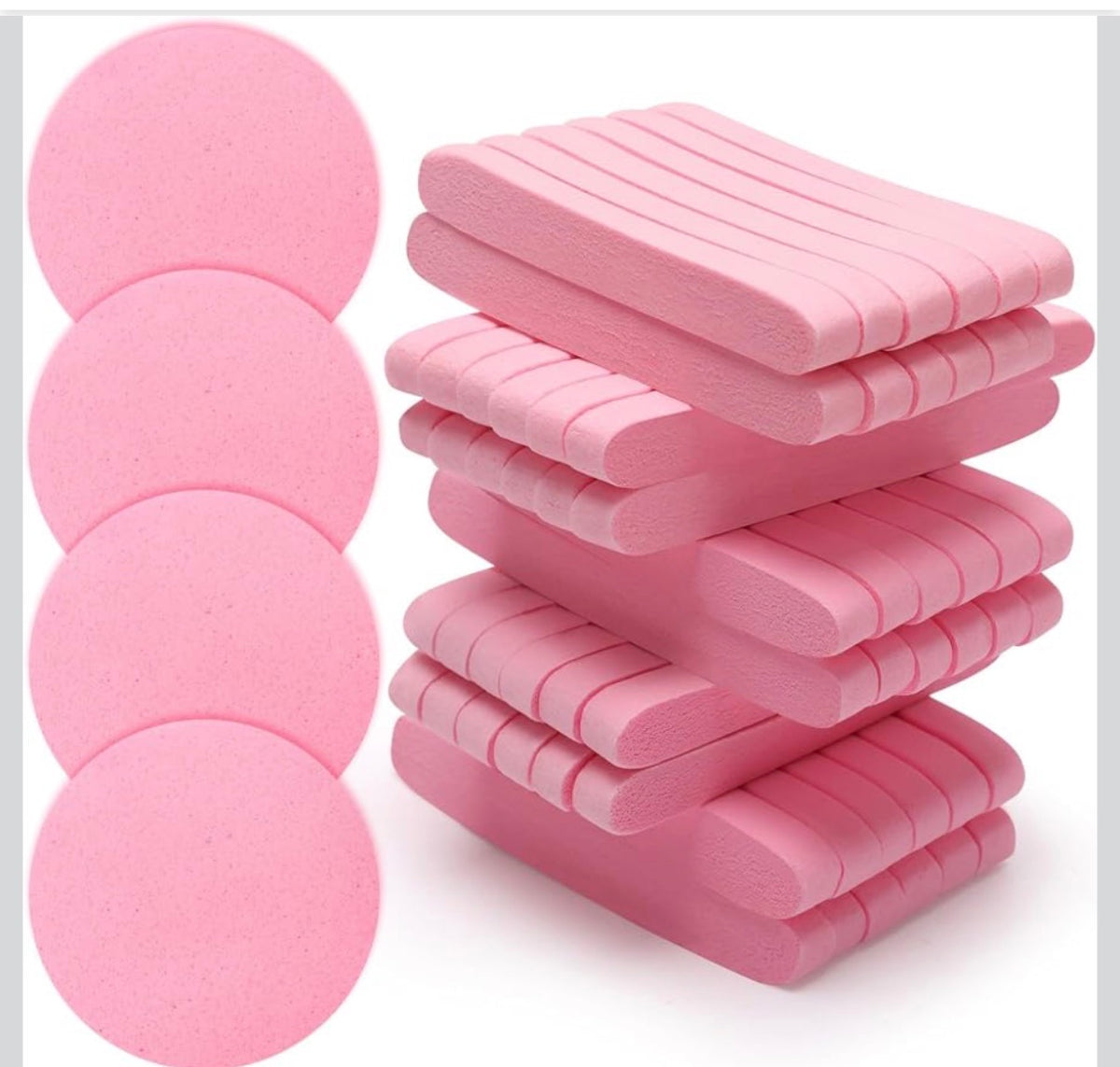 Professional Cleansing Disposable Sponges – Facial & Body Treatment Pads