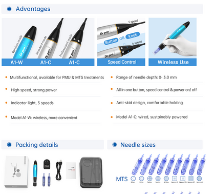 Dr Pen A1 Microneedling Pen | Professional MTS & PMU Device | PRE ORDER