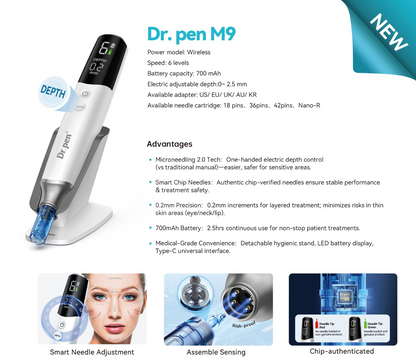 Original Dr Pen M9 Microneedling Pen | Professional MTS & PMU Device | PRE ORDER